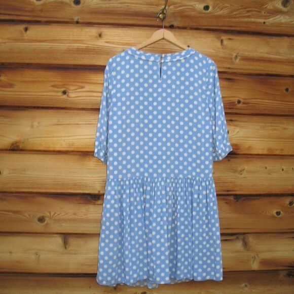 Boden Blue white Dress TALL Long - Picture 5 of 9